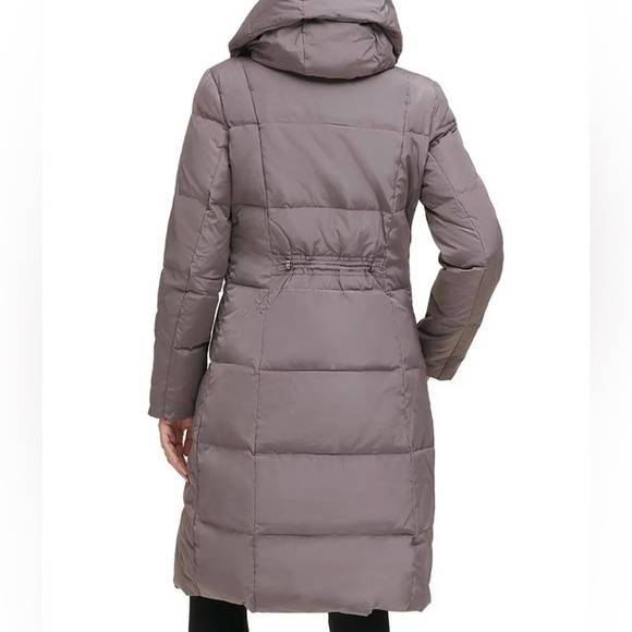 Cole Haan Puffer Coat M Signature Taffeta Down Quilted Oversize Hooded Front Zip - Picture 2 of 12